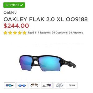 Oakley Flak® 2.0 XL Prizm - EUC RETAIL $244